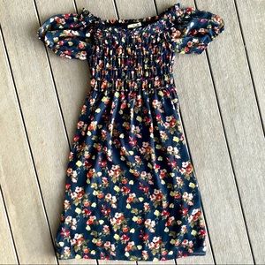 Ella Moon off the shoulder floral midi dre…